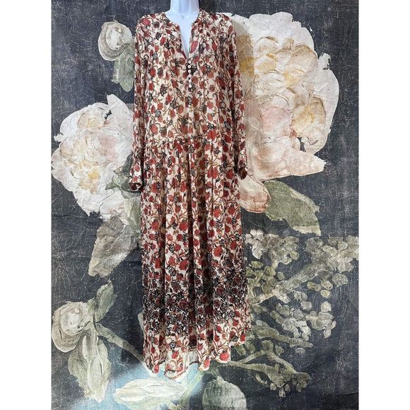 New Free People See It Through Dress in Tea Combo Size Small - Picture 5 of 10